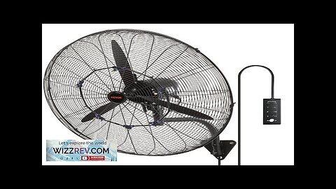 VEVOR Wall-Mount Misting Fan 30 Inch 3-speed High Velocity Max. 9500 CFM Review