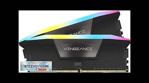 CORSAIR VENGEANCE RGB DDR5 RAM 32GB (2x16GB) 6000MHz CL30-36-36-76 1.40V AMD EXPO Review