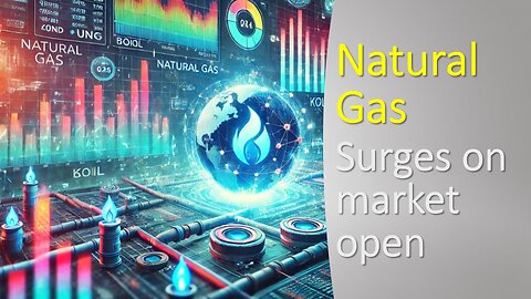 Natural Gas Price surges on market open