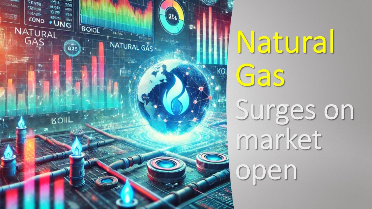 Natural Gas Price surges on market open