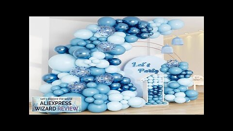 Blue Balloons Garland Arch Kit Birthday Party Decoration Kids Boy Wedding Birthday Review