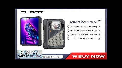 CUBOT KINGKONG X 5G Rugged Smartphone Android 14 32GB RAM(16GB+16GB)+256/512GB ROM Mobile Review