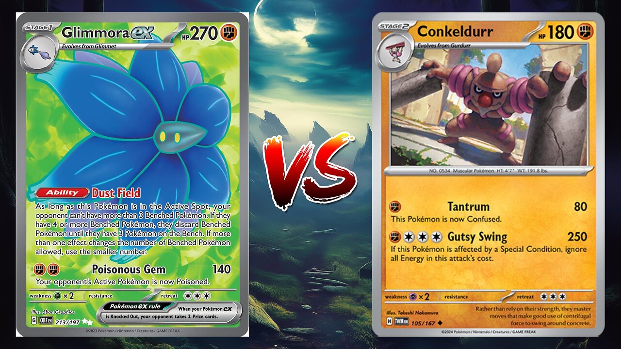 Pokemon TCG Live Glimmora EX Budew VS Conkeldurr!!