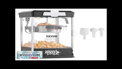 Popcorn Popper Machine Tabletop Popcorn Maker 480W 4 Oz Black Review