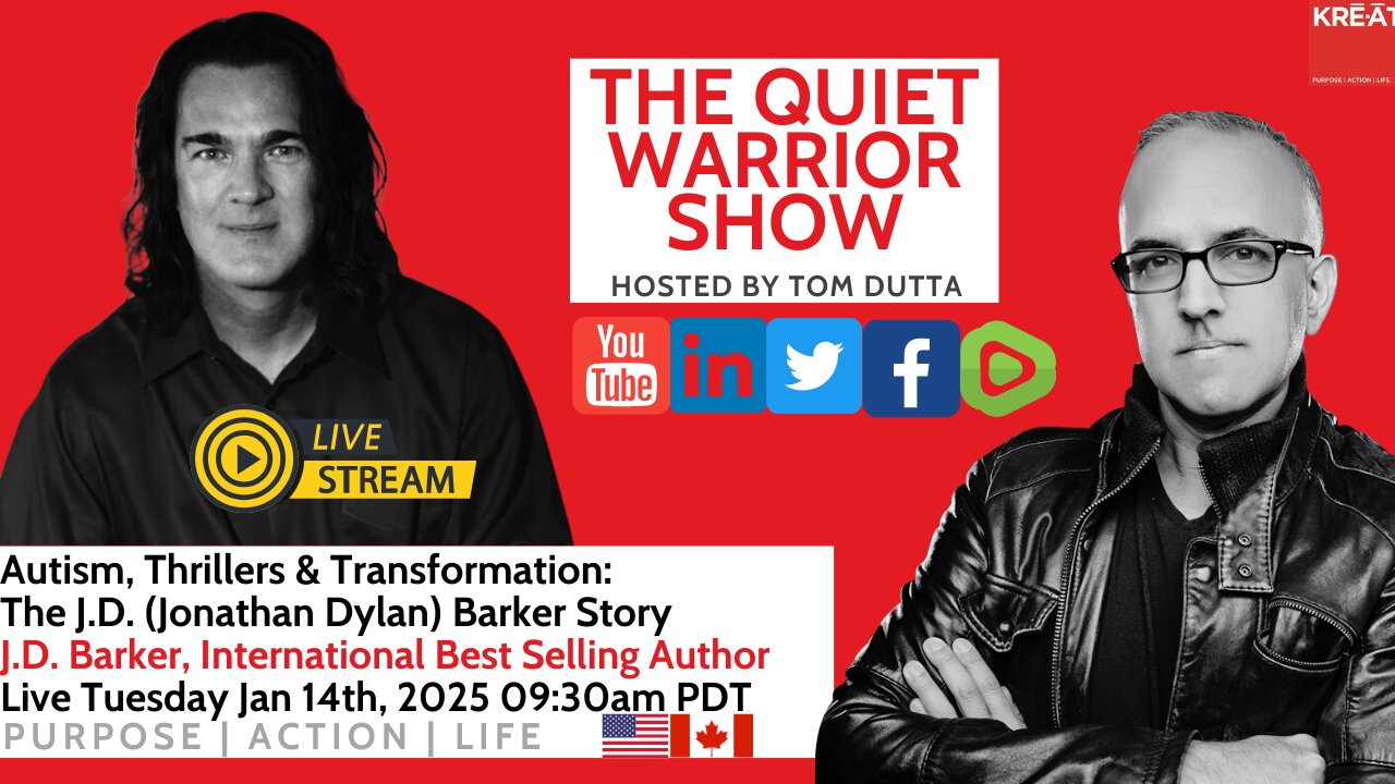 Autism, Thrillers & Transformation The J.D. (Jonathan Dylan) Barker Story