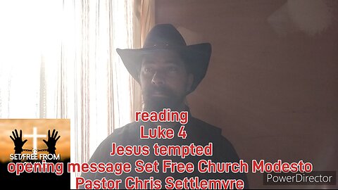 Luke 4 Jesus tempted message Set Free Church Modesto Pastor Chris Settlemyre #theoutlawpreacher