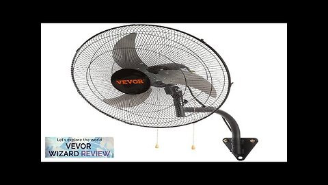 VEVOR Wall Mount Fan 20 Inch 3-speed High Velocity Max. 4650 CFM Review