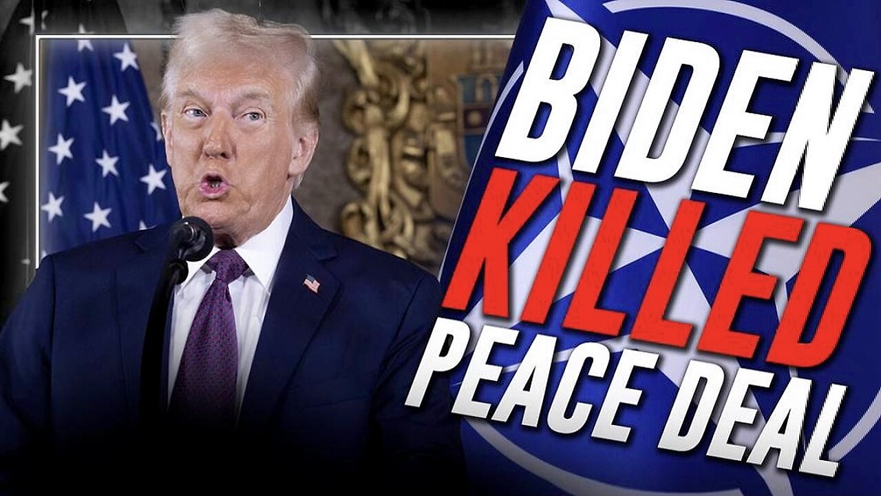 President Trump Calls Out Biden For Killing Peace Deal In Ukraine Over NATO Membership And Vows To End The Senseless War!