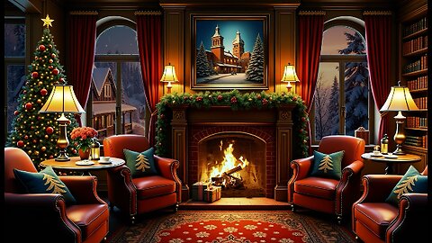 💕Silent Night Bliss Fireplace Sounds for Restful Sleep 💥💥🎆🎇