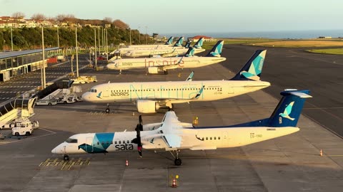 Grounding Azores Airlines ✈️ / Sata in Ponta Delgada, Sao Miguel Azores Portugal 🇵🇹 - 25.12.2024