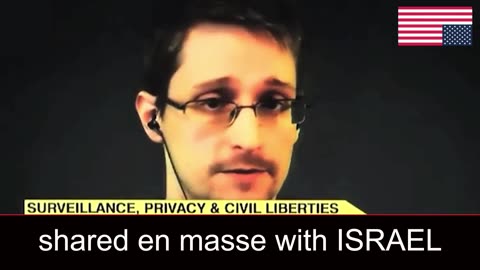 Edward Snowden "American's private records, Raw signal intelligence are given to Israel"