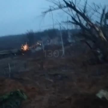 Near Miss: Cluster Munition Explosion Near Our Troops' Positions