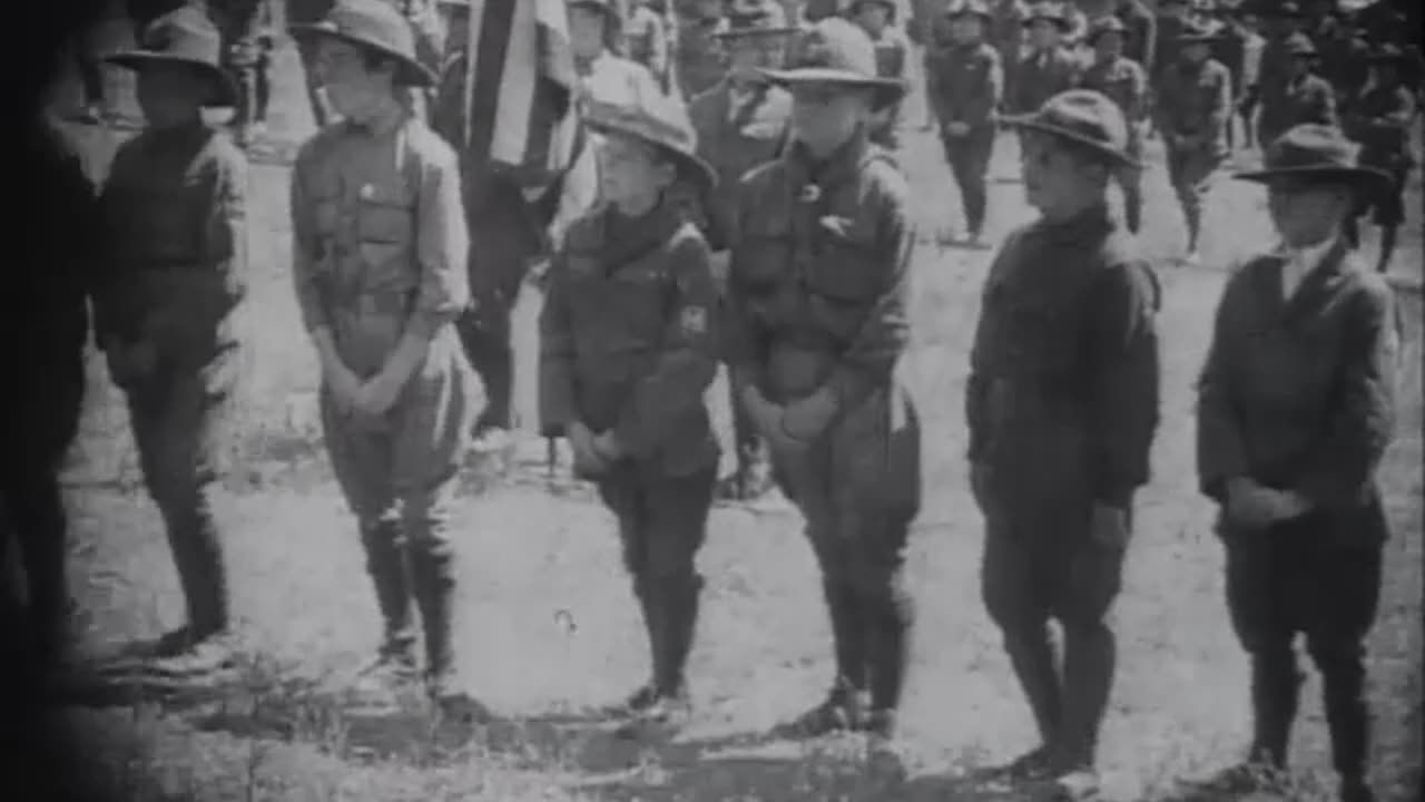 Boy Scouts Dedicate Flagpole at Scout Camp in Montclair, Oakland, California: A Proud Salute (1920s)