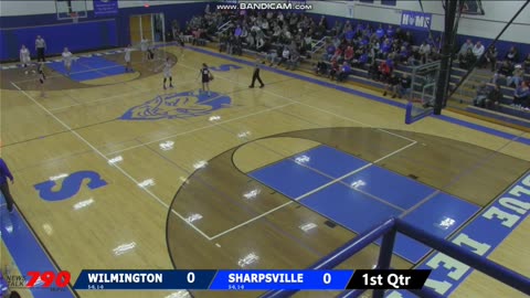 DECEMBER 16 2024 HIGH SCHOOL BASKETBALL: SHARPSVILLE VS WILMINGTON PART 1