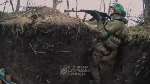 Ukrainian Soldiers Move Into Russian Trenches