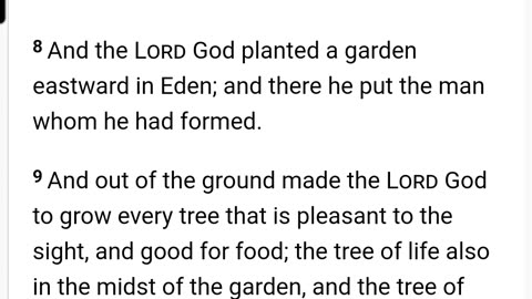 CRITICAL STUDY OF GENESIS 2 KJV • TREES/FRUIT?