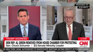 Chuck Schumer Repeatedly Declines To Answer Whether He Supported Al Green Disrupting Trump Speech