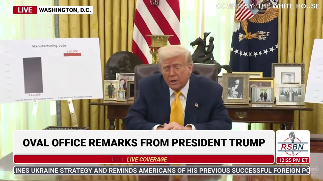 WATCH: President Trump Delivers Remarks from the Oval Office - 3/7/25