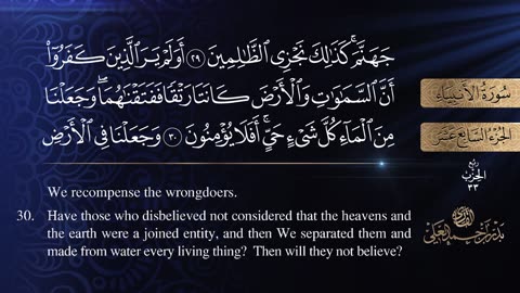 Badr Al Ali 021 Surah Al Anbiya The Prophets سورة الأنبياء