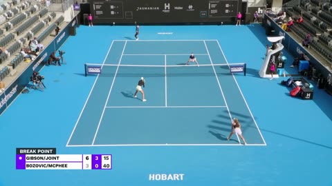 Talia Gibson/Maya Joint vs Alexandra Bozovic/Kaylah McPhee - 2025 Hobart R16