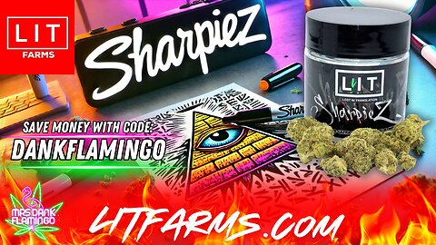 Toking Up Some Sharpiez from LIT Farms! Mrs Dank Flamingo Review!!