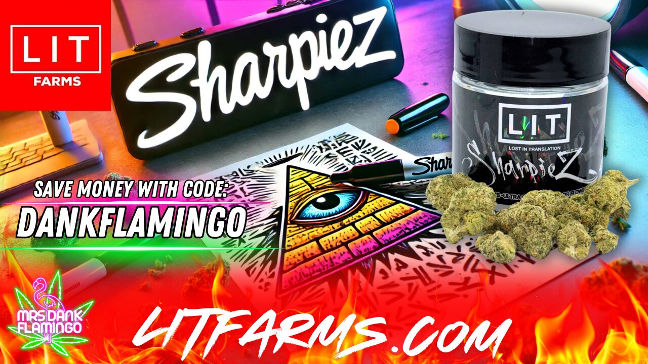 Toking Up Some Sharpiez from LIT Farms! Mrs Dank Flamingo Review!!