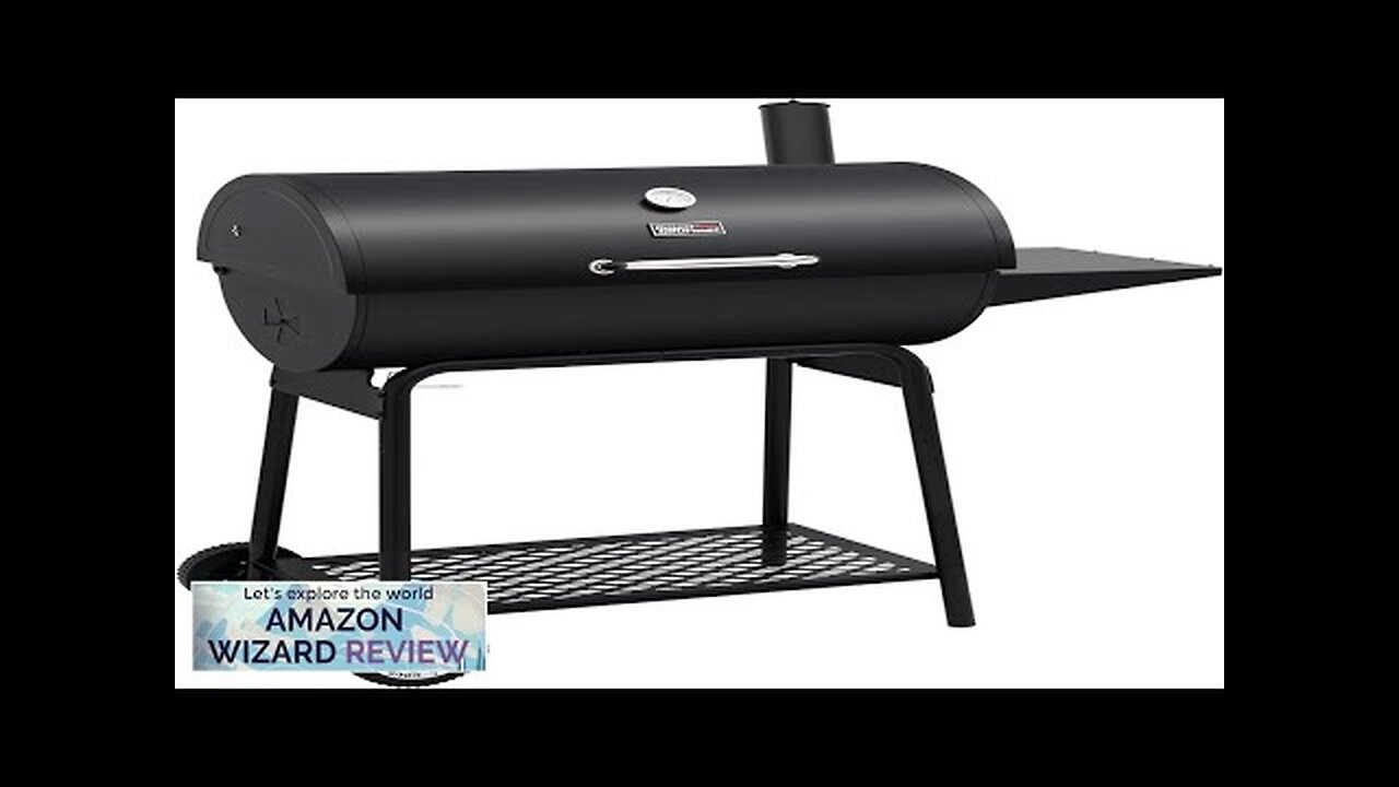 Royal Gourmet CC1830 30-Inch Barrel Charcoal Grill with Side Table 627 Sq. Review