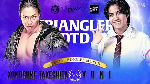 Konosuke Takeshita Vs Yuni (DDT x TJPW x DEFY Triangler DTD 2024) Highlights