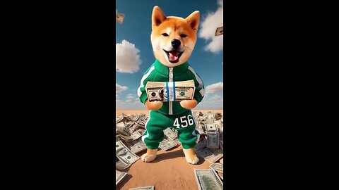 Cute dog Won Squid Game 😱💸 #dog # funny #cartoon