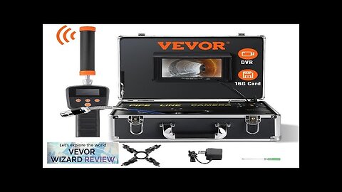 VEVOR Sewer Camera with 512Hz Locator 131 ft/40 m 7" Pipeline Inspection Review