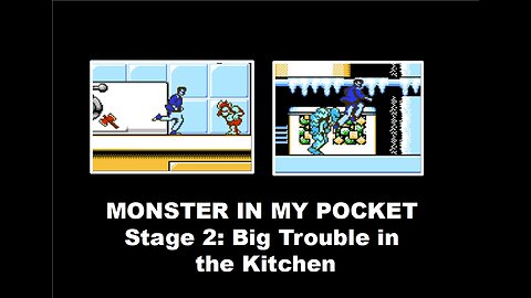 Monster In My Pocket (NES) Stage 2 Big Trouble in the Kitchen: No Death Full Level Speed Run