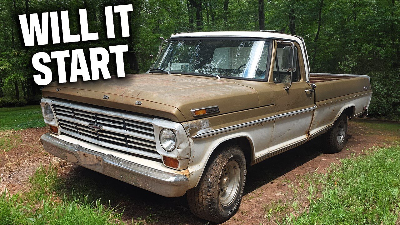 WILL IT START? Abandoned 1968 Ford F100 Ranger XLT