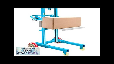 VEVOR Manual Winch Stacker 4.7" 57" Height Range 23.6" Length x Review