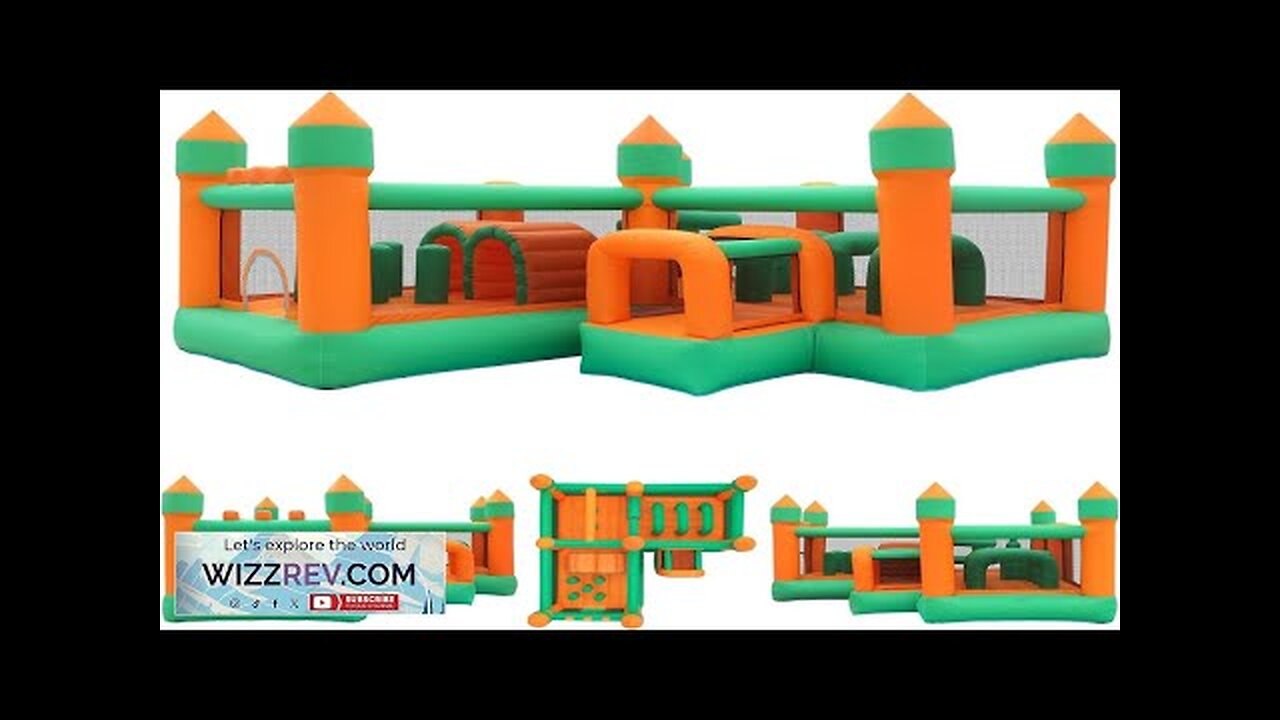 Inflatable Bounce House Kids Obstacle Bouncy Castle for Outdoor Indoor Review