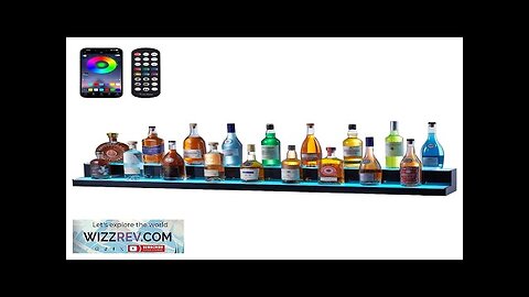 VEVOR LED Lighted Liquor Bottle Display Bar Shelf RF & App Control Review