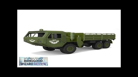 JJRC Q75 1/16 2.4G 6WD RC Car Military Truck Electric Off-Road Vehicles Review