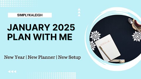 January Plan With Me | New Year, New Routine _|2025