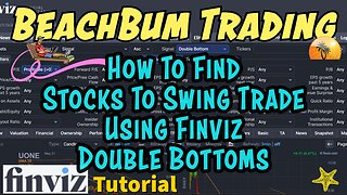 How To Find Stocks To Swing Trade Using Finviz | Double Bottoms