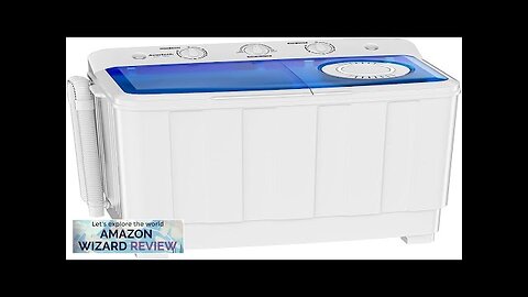 Portable Washing Machine 28lbs Twin Tub Washer Mini Compact Laundry Machine Review