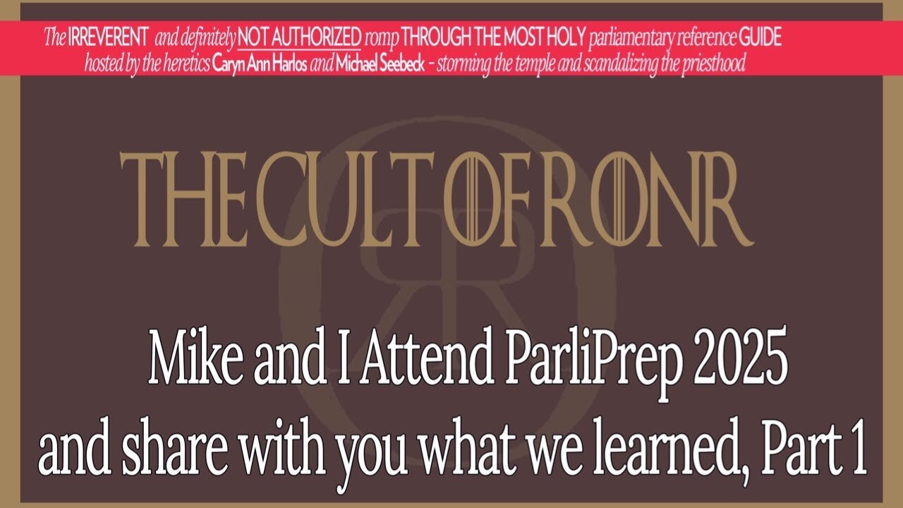 Attending ParliPrep - Part 1