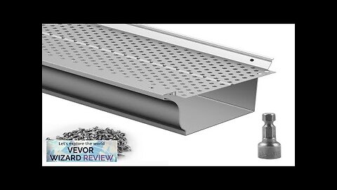 VEVOR Gutter Guard 5 inch Width Aluminum Leaf Filter DIY Gutter Cover Review