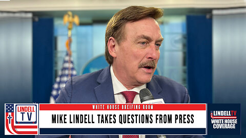 Mike Lindell Takes Questions From Press Podium