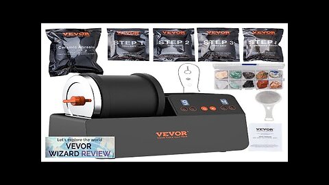 VEVOR Rock Tumbler Kit 3lb Rock Polisher Rough Gemstones 4 Polishing Grits Review