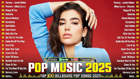 Dua Lipa, Adele, Maroon 5, Rihanna, The Weeknd - Pop music 2025 *ROAD 100 TO FOLLOWERS*