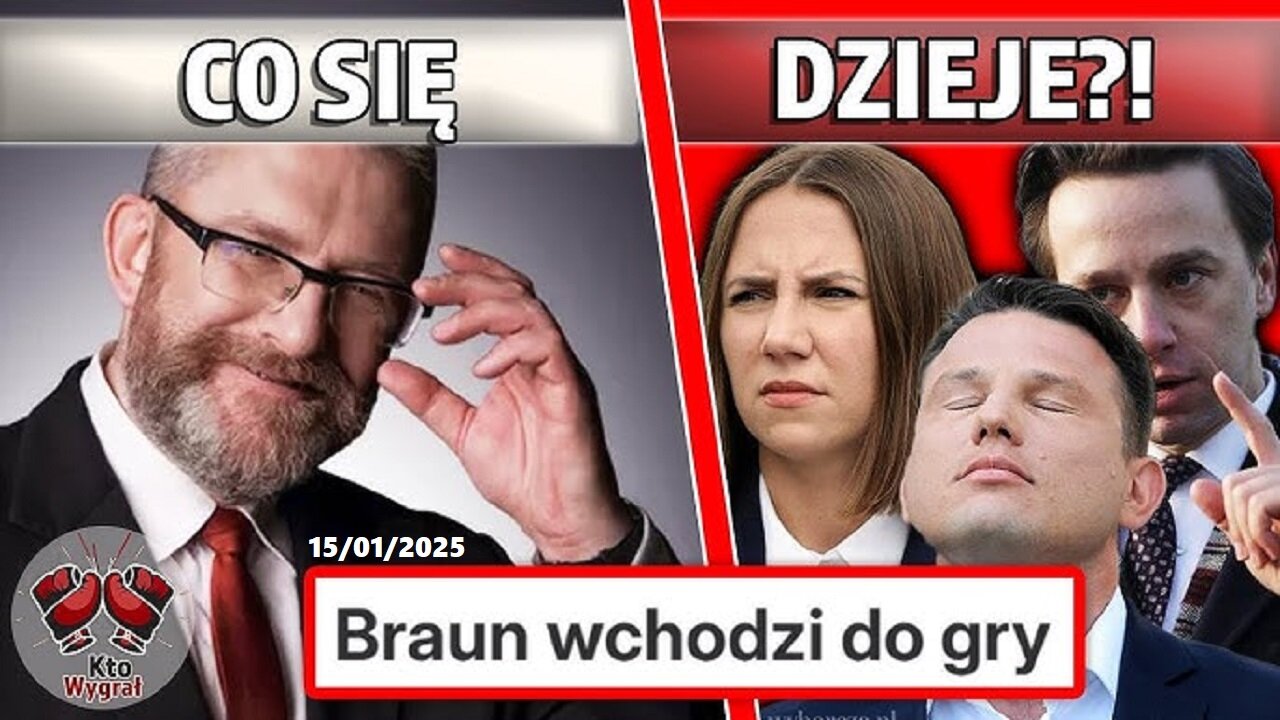 GRZEGORZ BRAUN STARTUJE W WYBORACH PREZYDENCKICH (15.01.2025)