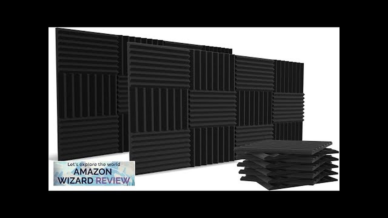 52 Pack Acoustic Panels 1 X 12 X 12 Inches Acoustic Review