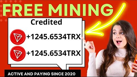 Get 19.00 TRX for free in 3 minutes! 💰🚀 (Free Tron Mining Website)