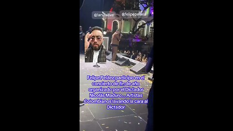 Felipe Peláez participo en el concierto de fin de año organizado por el Dictador Nicolás Maduro