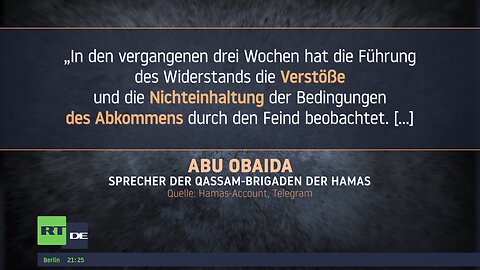 "Nichteinhaltung der Bedingungen": Hamas setzt Freilassung israelischer Geiseln aus