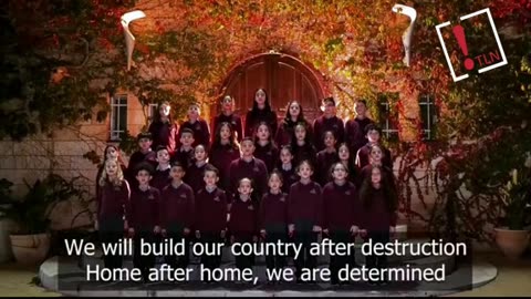 Niños de Ramallah Friends School cantan un villancico para denunciar el genocidio en Palestina